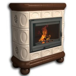 Каминная облицовка КимрПечь Медальон пристенная Шоколад